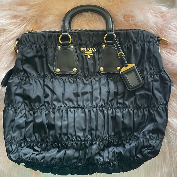 Prada Tessuto Gaufre Satchel- Black - Picture 5 of 12